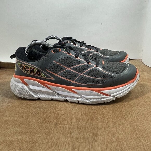 Hoka One One Shoes - HOKA One One Clifton 2 Women’s Size 11 Running Shoes Grey